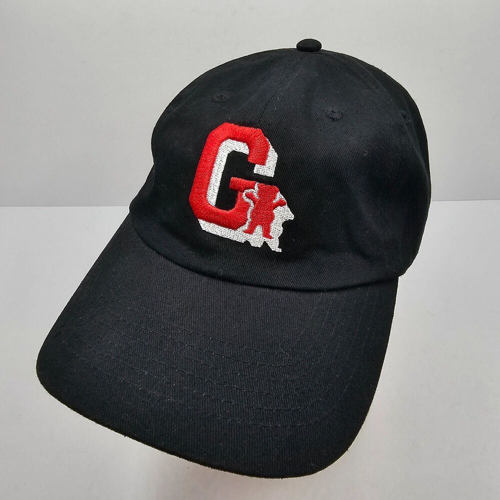 Grizzly Griptape Embroidered Letter G Logo Strapback Hat Black Skate Dad Cap